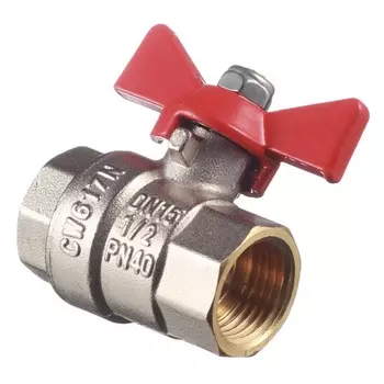 Кран шаровой Valtec BASE ВР-ВР 1/2" с бабочкой VT.217.N.04