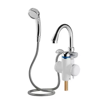 Кран-водонагреватель проточного типа Unipump BEF-001-03, 3 кВт, с душевой лейкой 59386