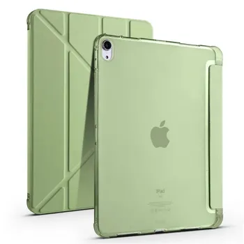 Чехол для планшета iPad Air 11 дюймов 2024 6th с гнездом для ручки, умная кожаная подставка, мягкий откидной держатель, подставка, противоударный чехол For iPad Air 11 inch 2024 небесно-голубой