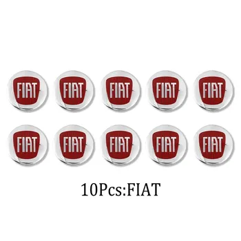 Автомобильные наклейки для смарт-ключа Fiat, металлические наклейки с логотипом, аксессуары для FIAT 500 Ducato Panda Grande Punto Tipo Abarth Pulse Strada 500L