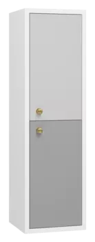 Шкаф - пенал Brevita 50 Shades of Grey Ана-05035-01-01П белый, серый