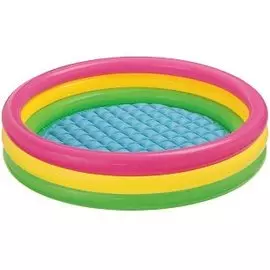 Детский надувной бассейн Intex Sunset Glow Three Ring 57412 114х25 см