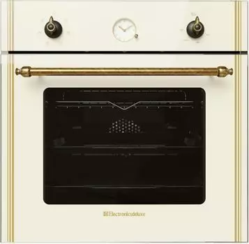 Духовой шкаф Electronicsdeluxe 6006.05эшв-008 бежевый/бронза