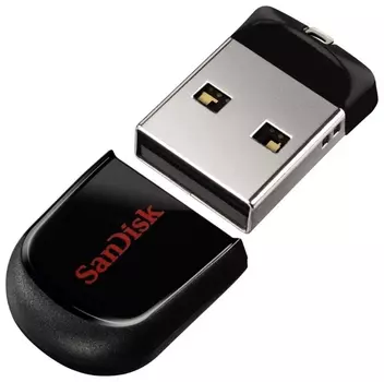 Флешка 16 Гб Sandisk Cruzer Fit (SDCZ33-016G-G35) USB 2.0 Type A, черная