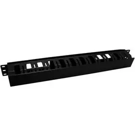 Органайзер 19, 1U Hyperline CM-1U-D53-PL-COV пластиковый с крышкой, глубина 53 мм,