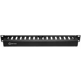 Органайзер 5bites CM-101B кабеля, гребенка, крышка, 1U, 19", black