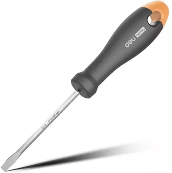 Отвертка Deli HT1105C шлицевая Home Series Gray 5x100мм