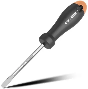 Отвертка Deli HT1106C шлицевая Home Series Gray 6x150мм