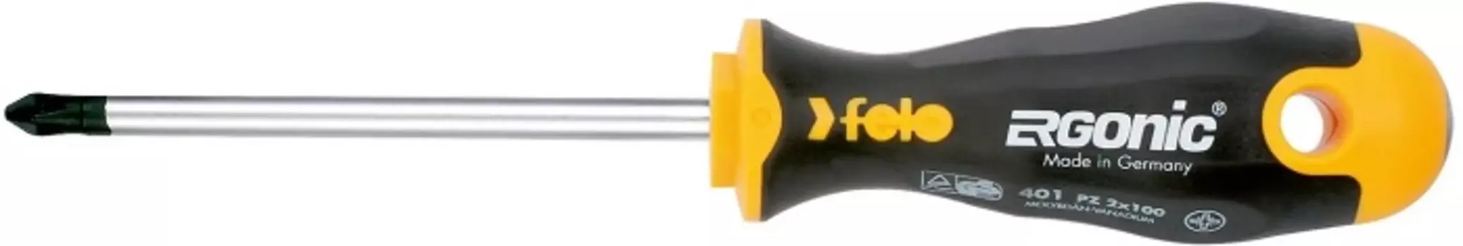Отвертка Felo 40120310 Ergonic крестовая PZ 2X100