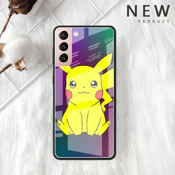 Стеклянный чехол с изображением покемона для Samsung Galaxy S22 S20 FE S21 Plus, чехол для телефона S10 5G S9 Note 20 Ultra 10 Lite Shell Samsung S21 5G