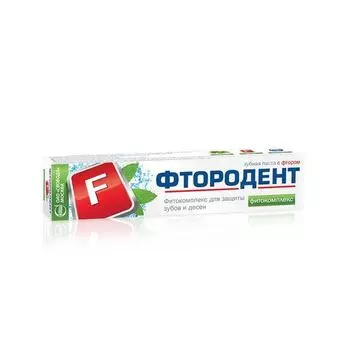 Зубная паста фтородент Фитокомплекс Свобода 62г