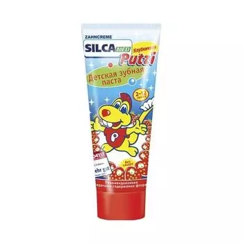 Зубная паста клубничная от 2 до 12л Silca Putzi Silcamed/Силкамед 75мл