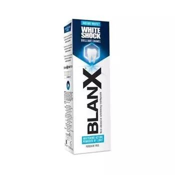Зубная паста мгновенное отбелив-е зубов White Shock Instant White brilliant enamel Blanx/Бланкс 75мл
