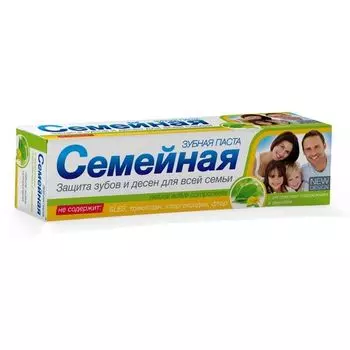 Зубная паста семейная с экстрактом подорожника и зверобоя Свобода 130г