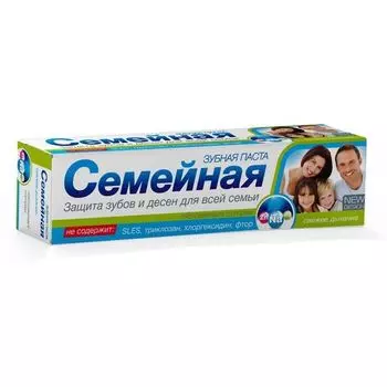 Зубная паста семейная свежее дыхание с комплексом микроэлементов Свобода 130г
