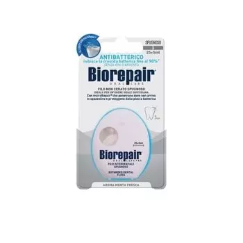 Зубная нить губчатая невощеная Filo Non Cerato Spugnoso Biorepair/Биорепэйр 30м