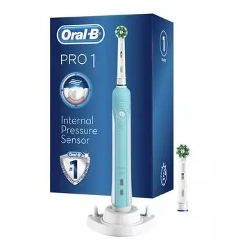 Зубная щетка электрическая Pro 1 CrossAction 3756 с зарядным устройством 3757 Oral-B/Орал-би