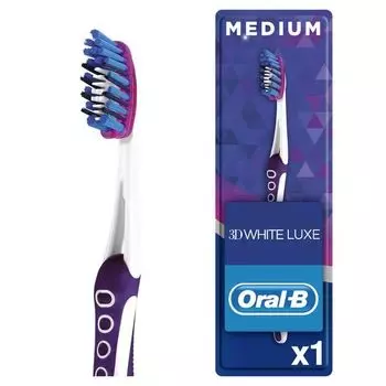 Зубная щетка Oral-B 3D White Luxe Pro-Expert Whitening Средней жесткости, 1 шт.