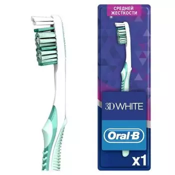 Зубная щетка Oral-B 3D White Whitening Средней жесткости, 1 шт.