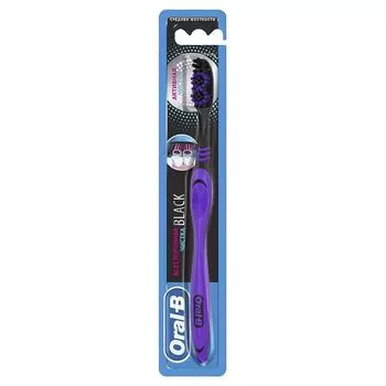 Щетка зубная средней жесткости всесторонняя чистка Black Oral-B/Орал-би