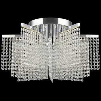 Потолочная люстра хрустальная светодиодная на штанге Reluce 02653-0.3-96W LED CH
