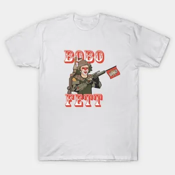 Футболка женская Bobo Fett Harajuku Print Kawaii футболка летняя женская футболка с коротким рукавом топ футболка S