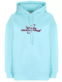 Худи хлопковое с логотипом STELLA MCCARTNEY