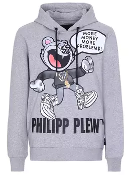 Худи хлопковое с принтом PHILIPP PLEIN