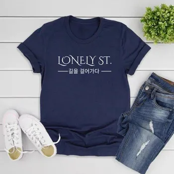 Stray Kids Oddinary Lonely St.. Вдохновленная женская футболка Kpop Merch Gift Корейская поп-футболка с коротким рукавом с принтом Футболка уличная одежда Топ S чёрный