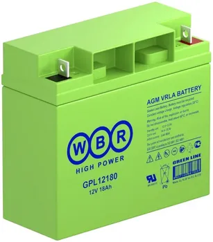Аккумулятор WBR GPL12180 WBR 18Ач