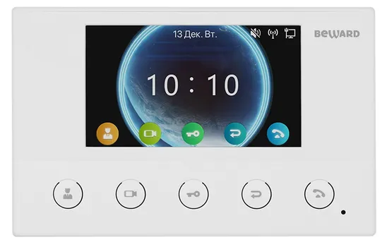 Видеодомофон Beward SM400W SIP-протокол, 4.3'' дисплей, Wi-Fi, PoE, 12В(DC), ОС Linux