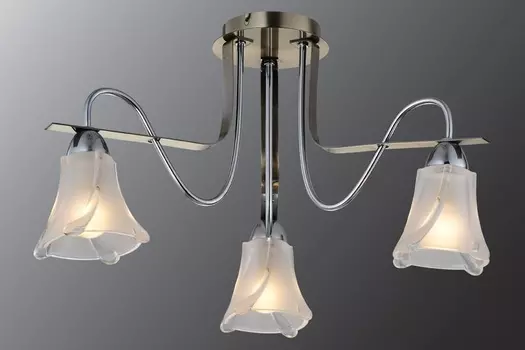 Потолочная люстра Максисвет 03006/3 CR+ANTIQUE BRASS