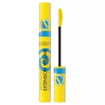 Eveline Cosmetics - Тушь для ресниц Extension Volume Push Up Volume & Curl Prof черная, 10 мл
