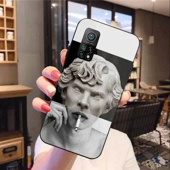 Модный милый чехол для телефона David Art для Xiaomi 12 11T 10 9 Redmi Note 11 10 10S Pro Redmi 9 9A 8, черный стеклянный чехол для телефона из поликарбоната Xiaomi 12-12X