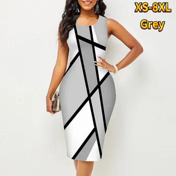 Женское платье Sling SummerOblique Stripe Print Dresses Tight Sleeveless Slim Fit Sexy Fashion Top Clothing XS розовый