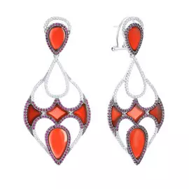 Серьги из серебра AES34522W_KAG_001_WG