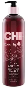 Chi Шампунь с маслом дикой розы "Поддержание цвета", 739 мл (Chi, Rose Hip Oil)
