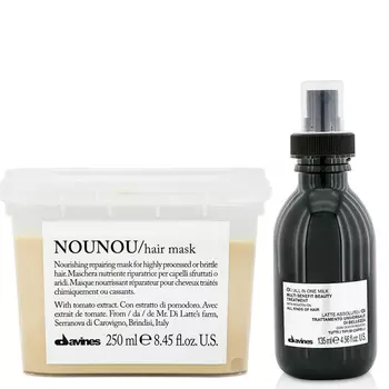 Davines Набор для восстановления волос (молочко 135 мл + маска 250 мл) (Davines, Essential Haircare)