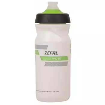 Фляга велосипедная Zefal Sense Pro 65 Bottle, пластик, 650 мл, белый/зеленый, 2023, 1453