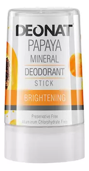 Дезодорант-кристалл с экстрактом папайи Papaya Mineral Deodorant Stick: Дезодорант 60г