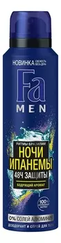 Дезодорант-спрей Ритмы Бразилии Ночи Ипанемы Men 150мл