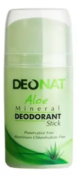 Дезодорант-кристалл с соком алоэ вера Aloe Mineral Deodorant Stick 100г: Овальный