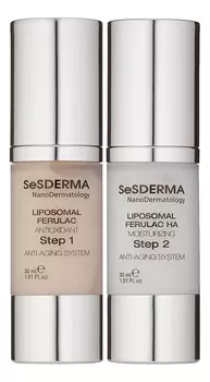 Двухшаговая омолаживающая система для лица Ferulac Liposomal Anti-Aging System 2*30мл