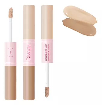 Двусторонний консилер для лица Concealer Duo Concealer &amp; Contour 10мл: No 01