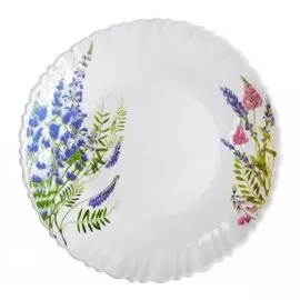 Тарелка десертная, стеклокерамика, 18 см, круглая, Лаванда, Daniks, НР70/К2041