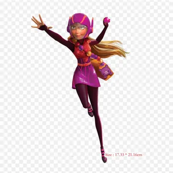 Honey Gogo Honey Lemon Tadashi Hamada Big Hero 6 Fan A Утюг с термопереносной печатью Виниловые нашивки Наклейка для одежды DIY Аппликации Моющиеся нашивки