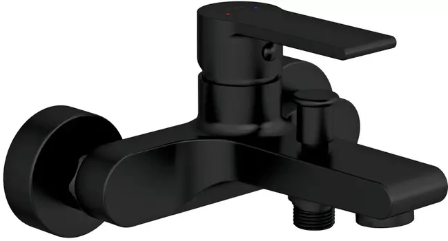 Смеситель Cersanit Brasko Black для ванны с душем 63108