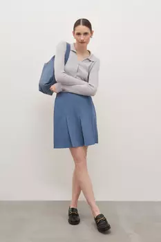 Юбка мини в складку