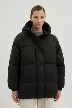 Куртка oversize силуэта с капюшоном
