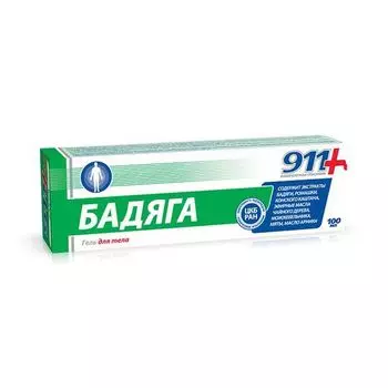 911 Бадяга гель для тела 100мл